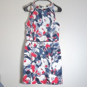 Tommy Hilfiger Floral Mini Dress Size 6 NWT  - Red, Blue, White